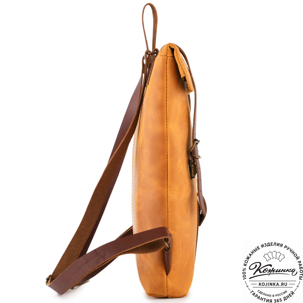 Кожаный рюкзак "Vogue" (рыжий крейзи)